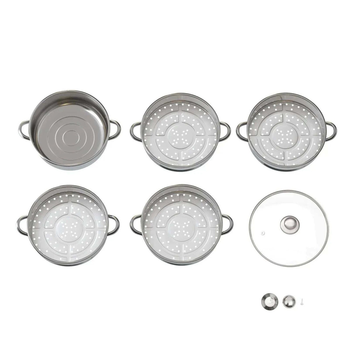30Cm 5-Tier Stainless Steel Steamer