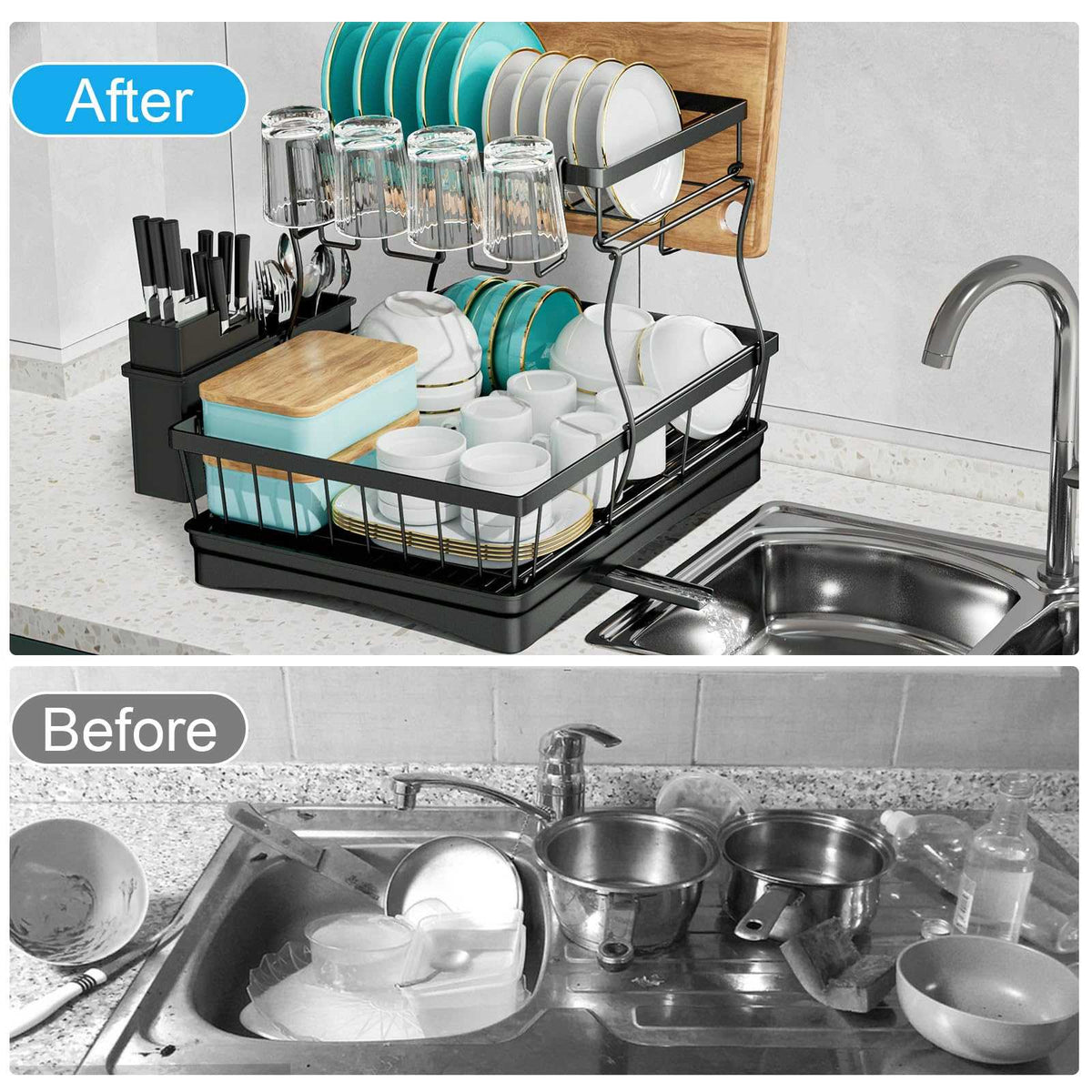 Large 2-Tier Removable Dish