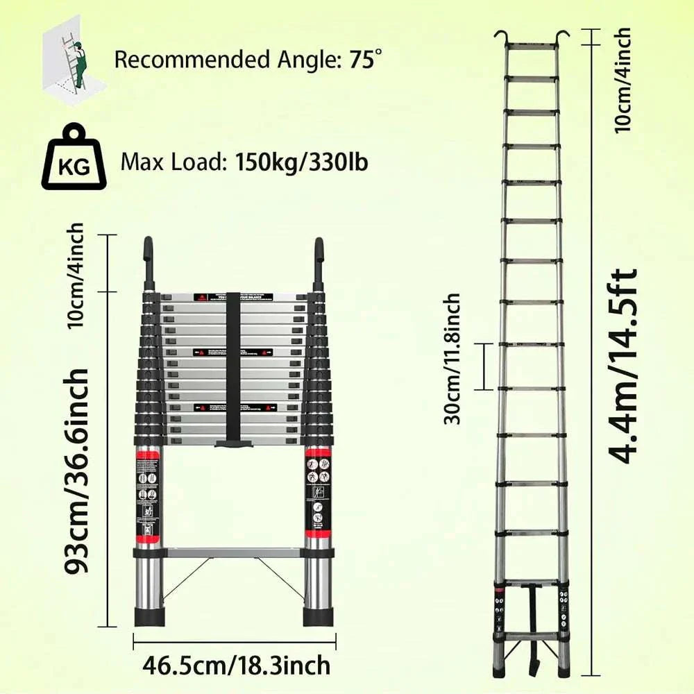 Extendable Telescopic Ladder
