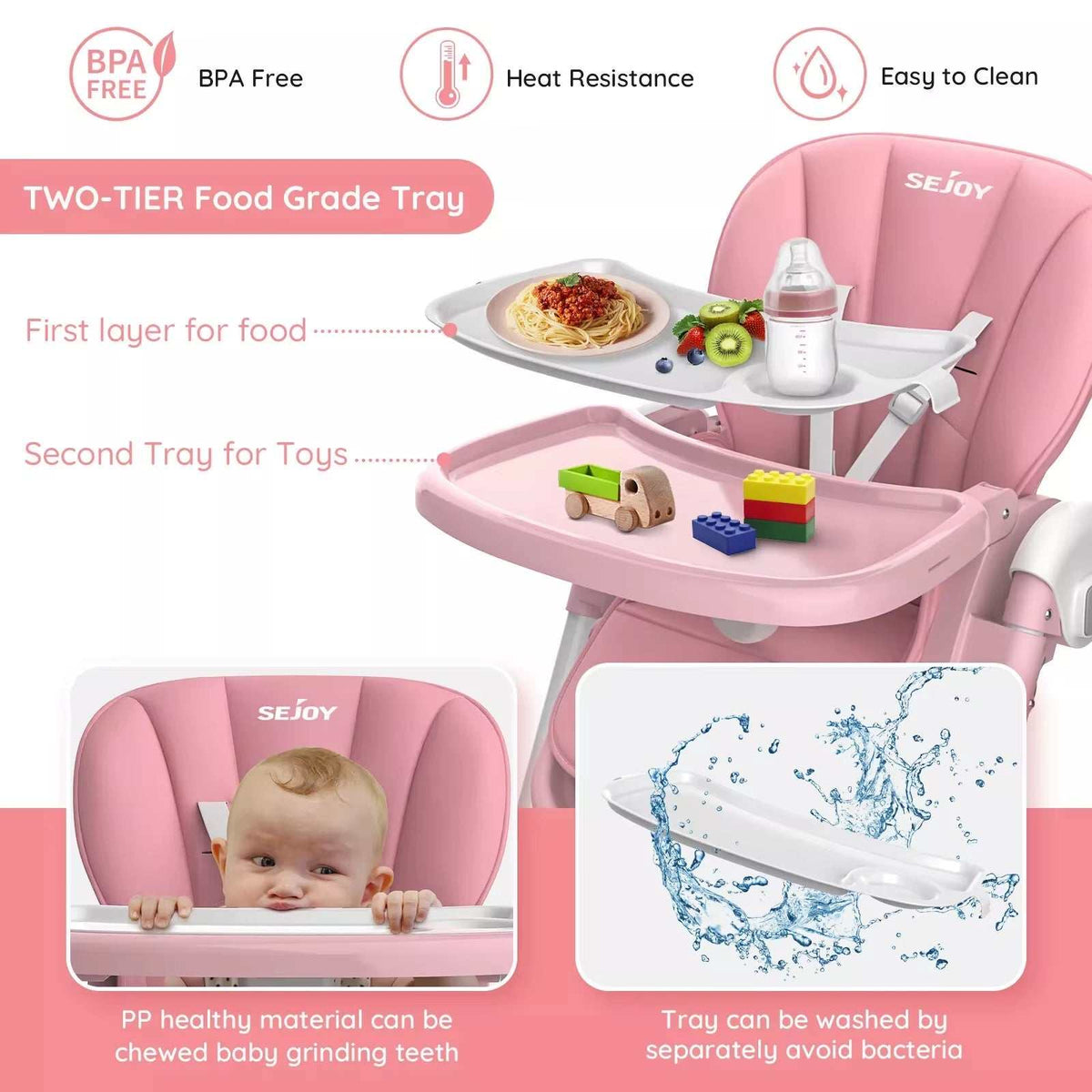 Foldable Baby High Chair