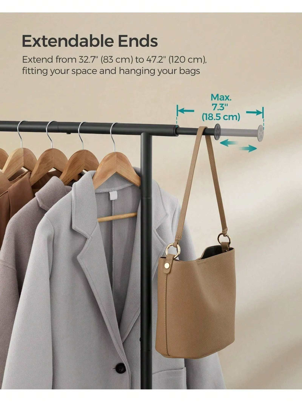 Clothing Rack with Wheels