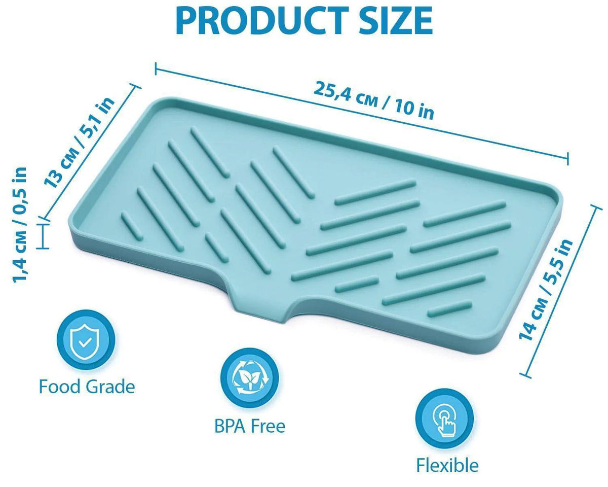 Light Green Silicone Sink Tray
