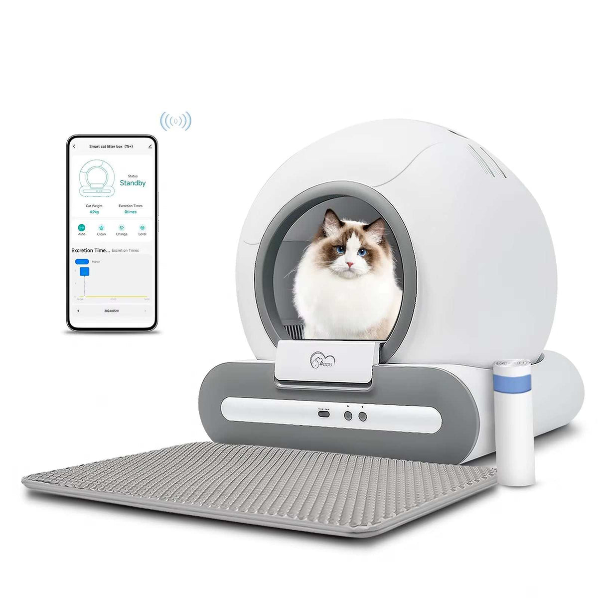 DOEL Self-Cleaning Cat Litter Box