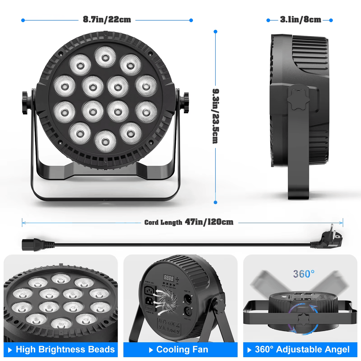 80W RGBW LED Par Light