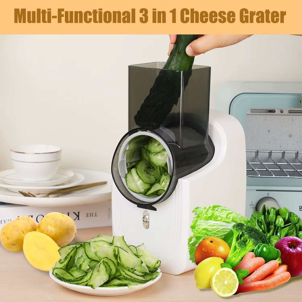 Electric Cheese Grater and Slicer