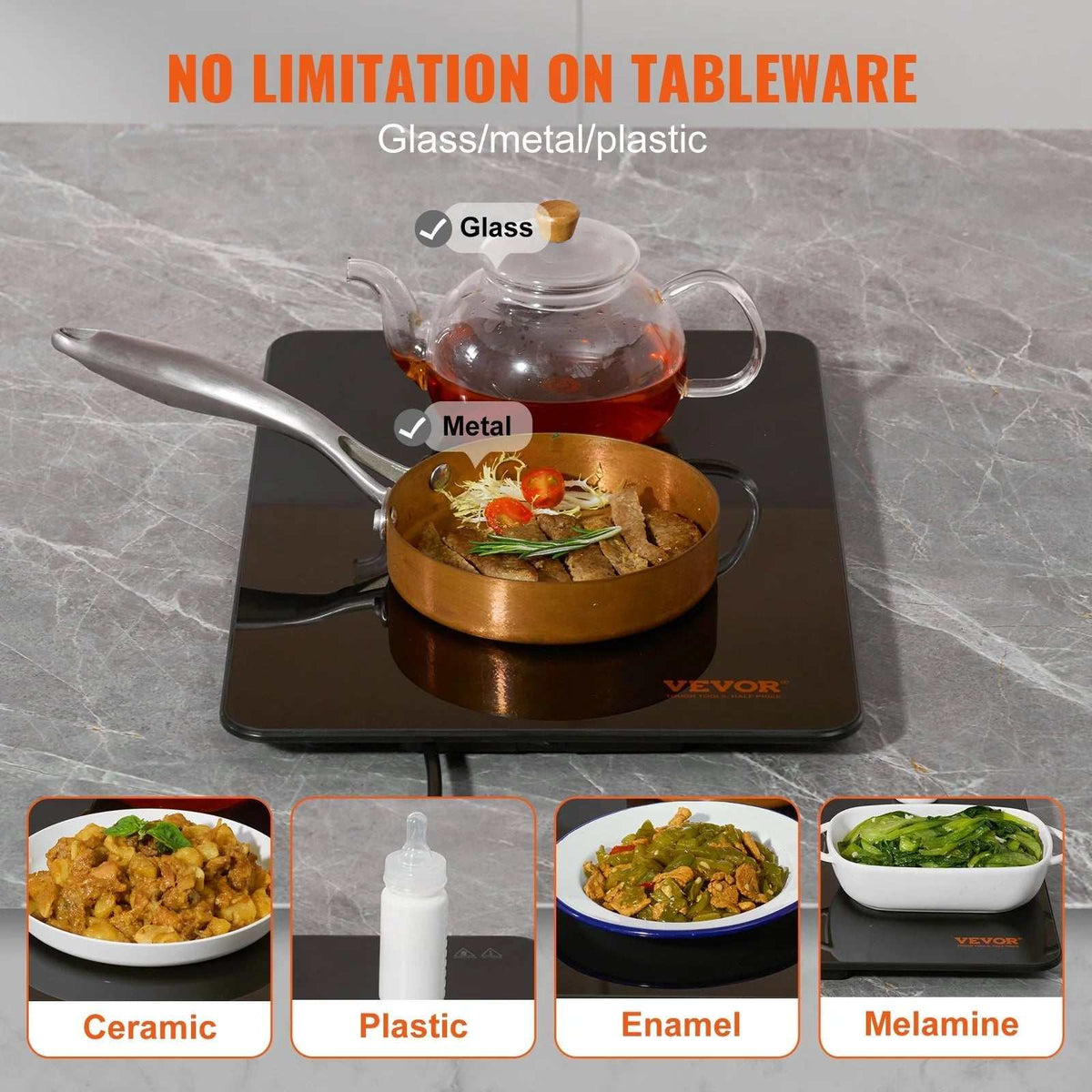 Portable Electric Glass Warming Tray