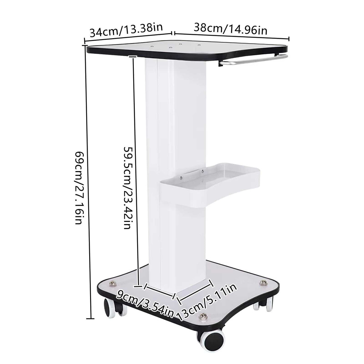 3-Tier Rolling Spa Beauty Cart