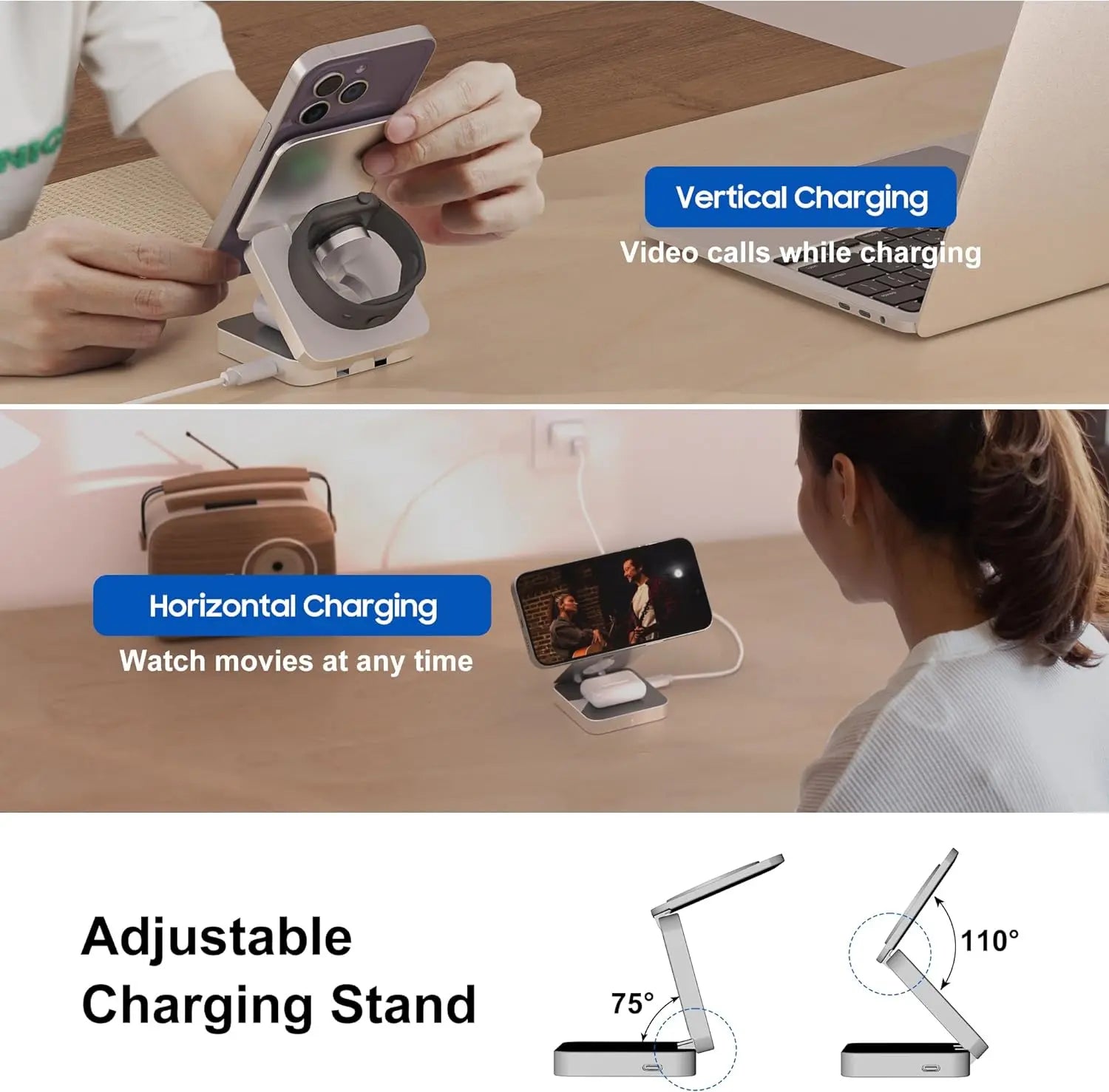 3 In 1 Magnetic Wireless Charger