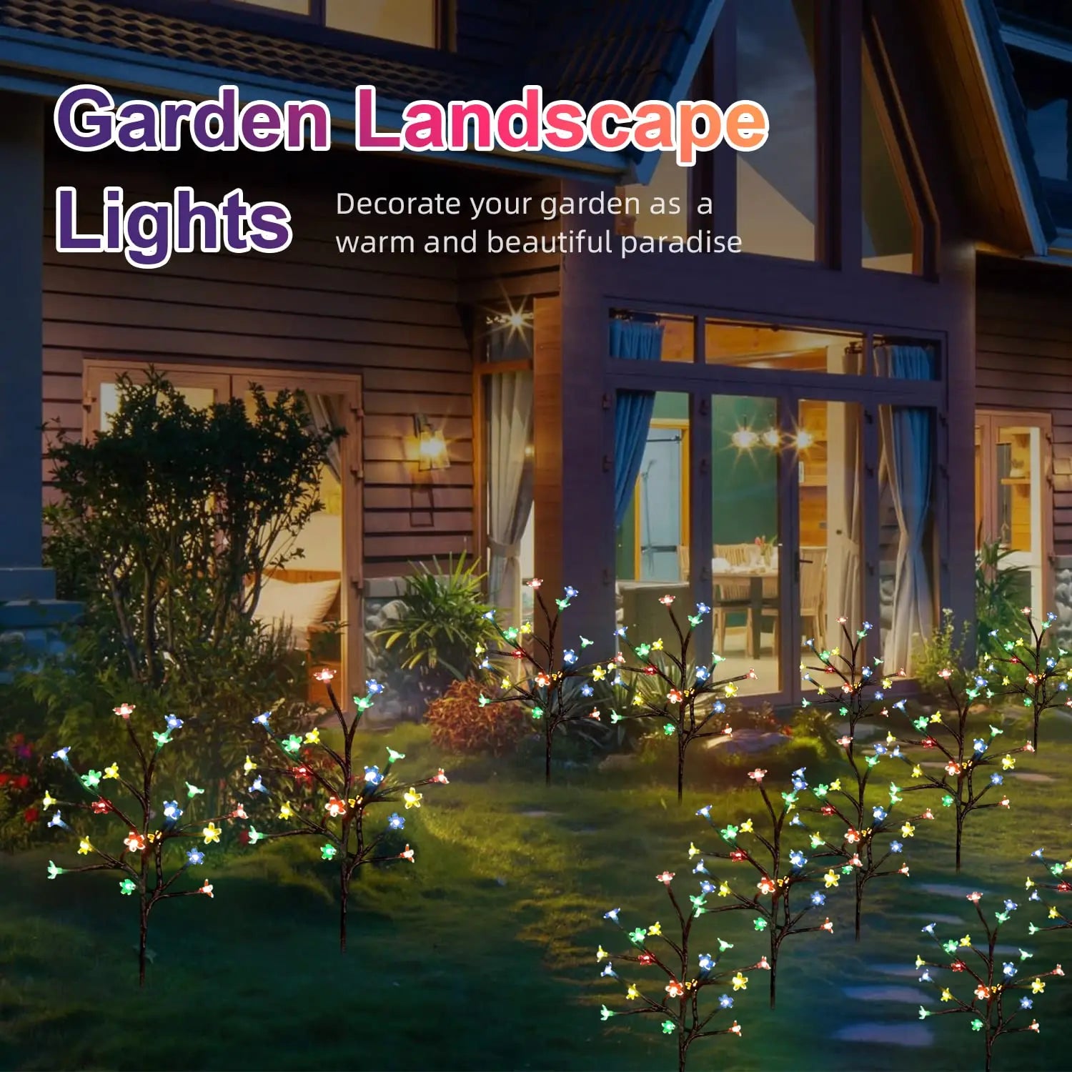 Outdoor Solar Flower Light for Garden Decoration