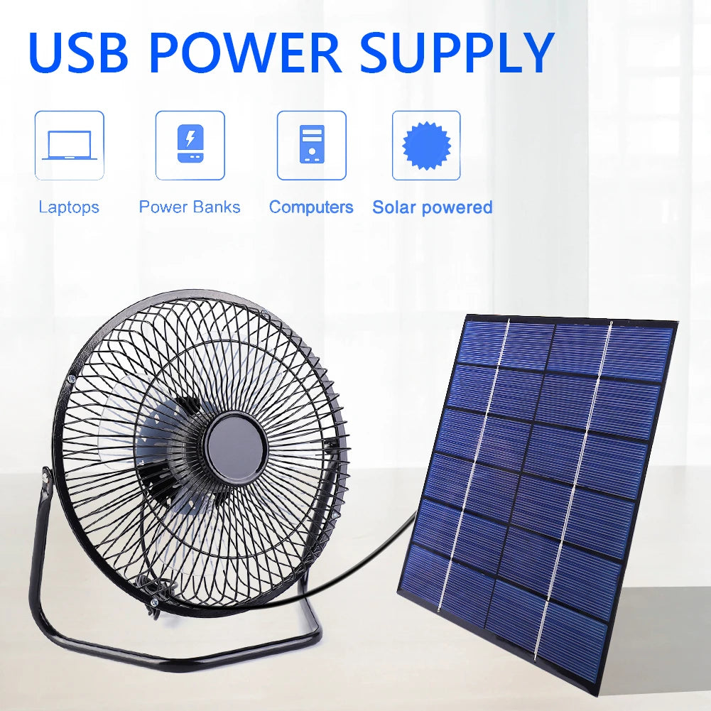 8 inch USB Solar Exhaust Fan