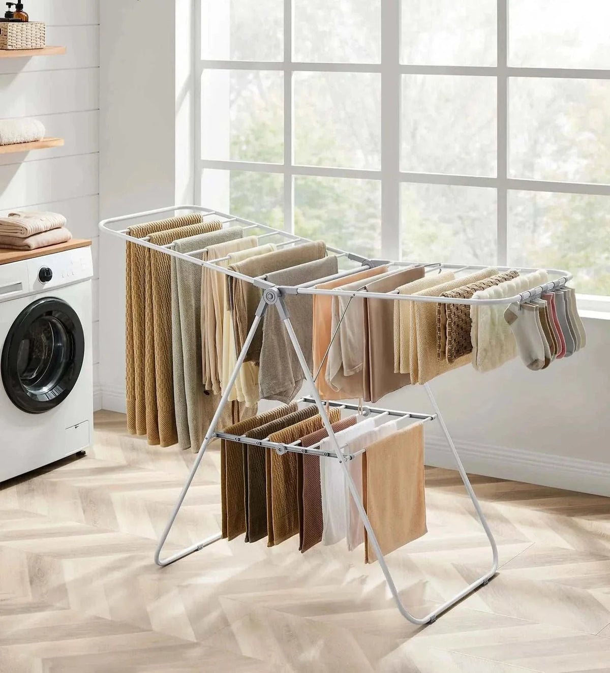Foldable Clothes Drying Rack