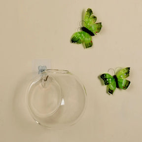 Transparent Glass Vase Wall Hanging