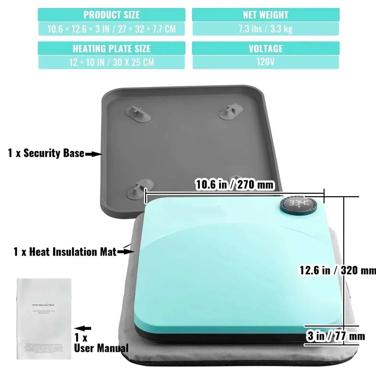 2nd Gen Mini Heat Press 