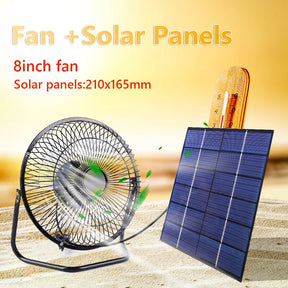 8 inch USB Solar Exhaust Fan