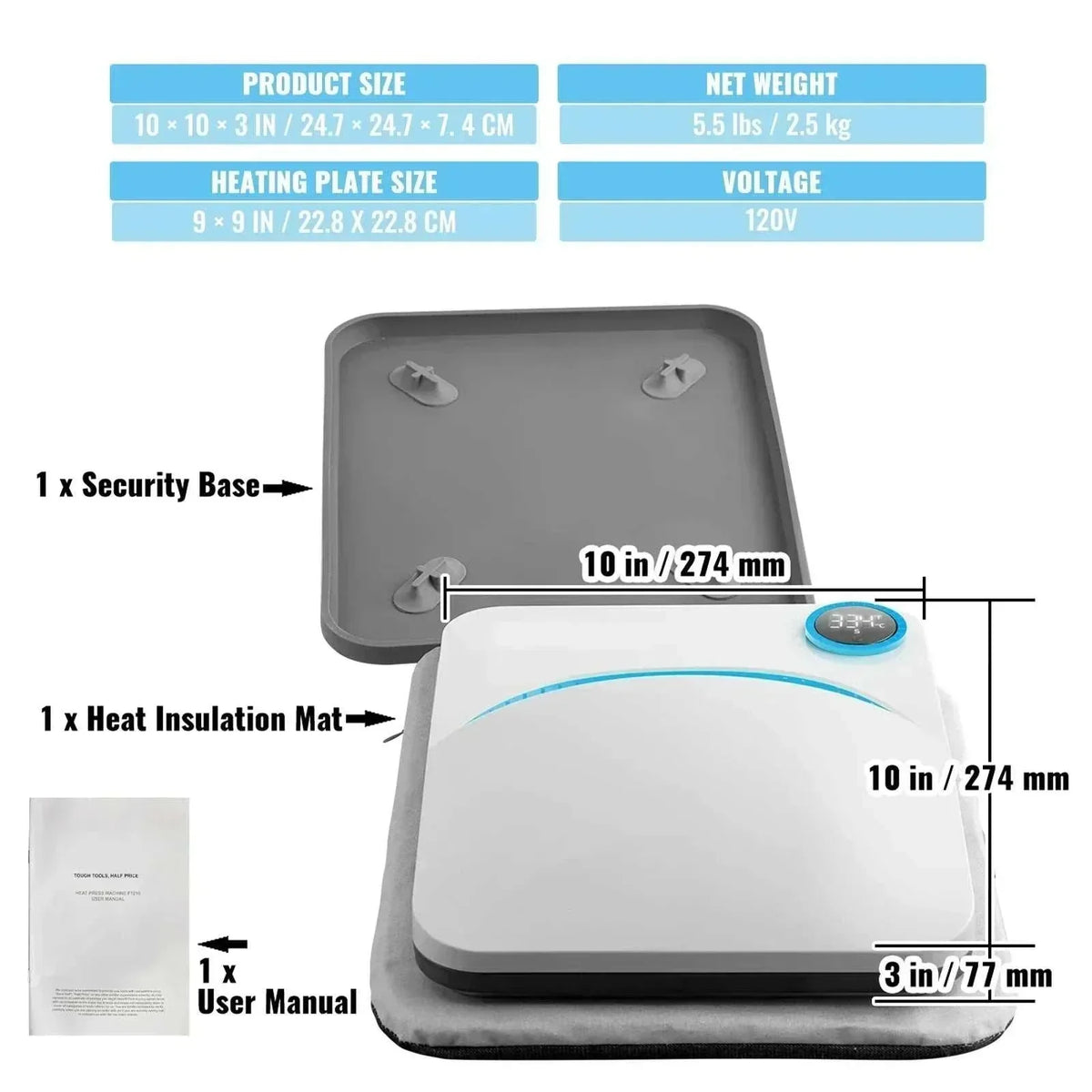 2nd Gen Mini Heat Press 