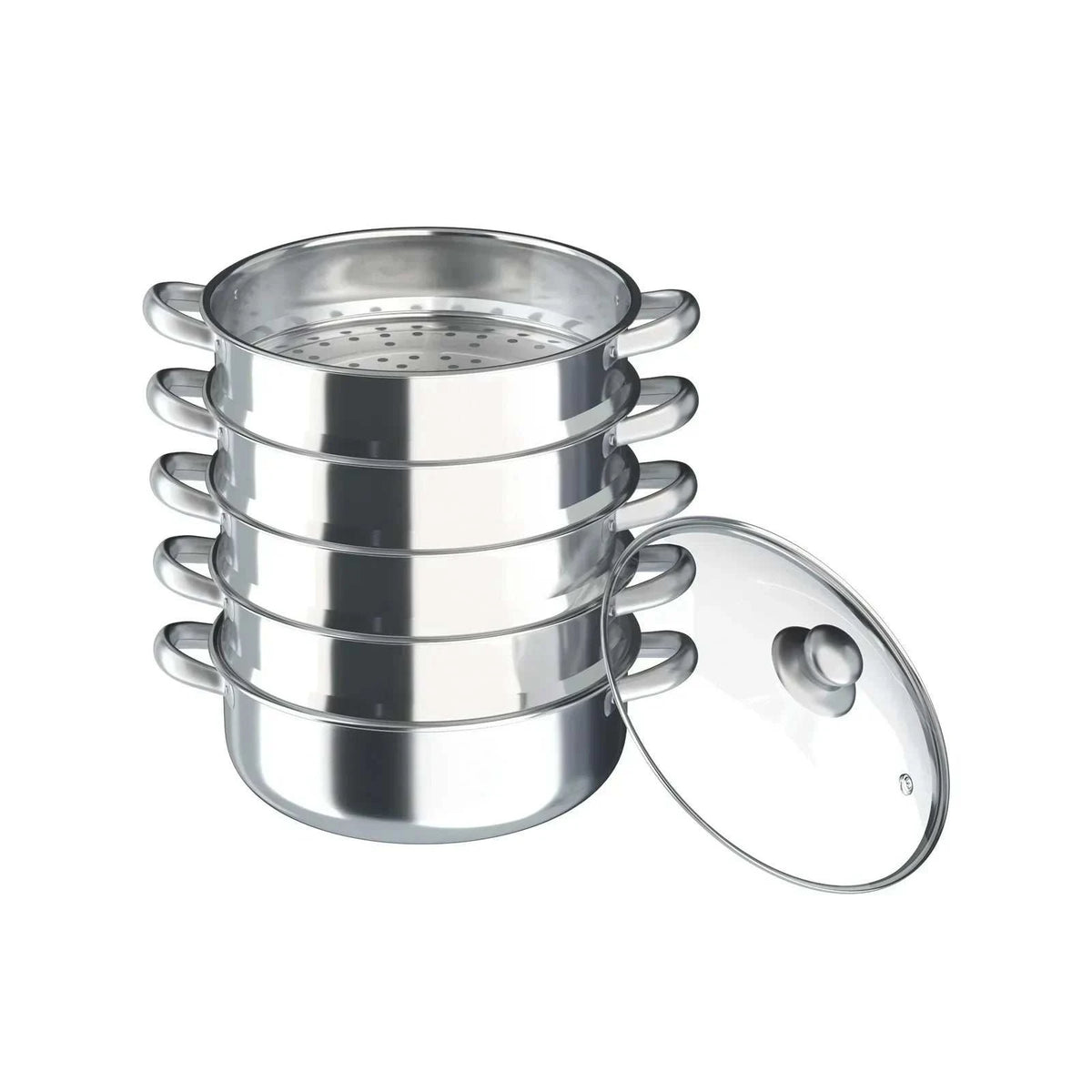 30Cm 5-Tier Stainless Steel Steamer