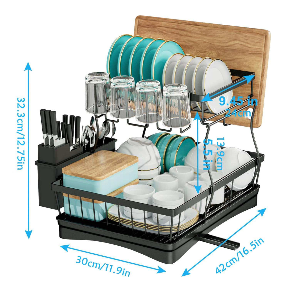 Large 2-Tier Removable Dish 
