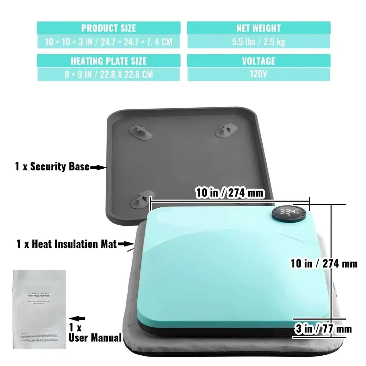 2nd Gen Mini Heat Press 