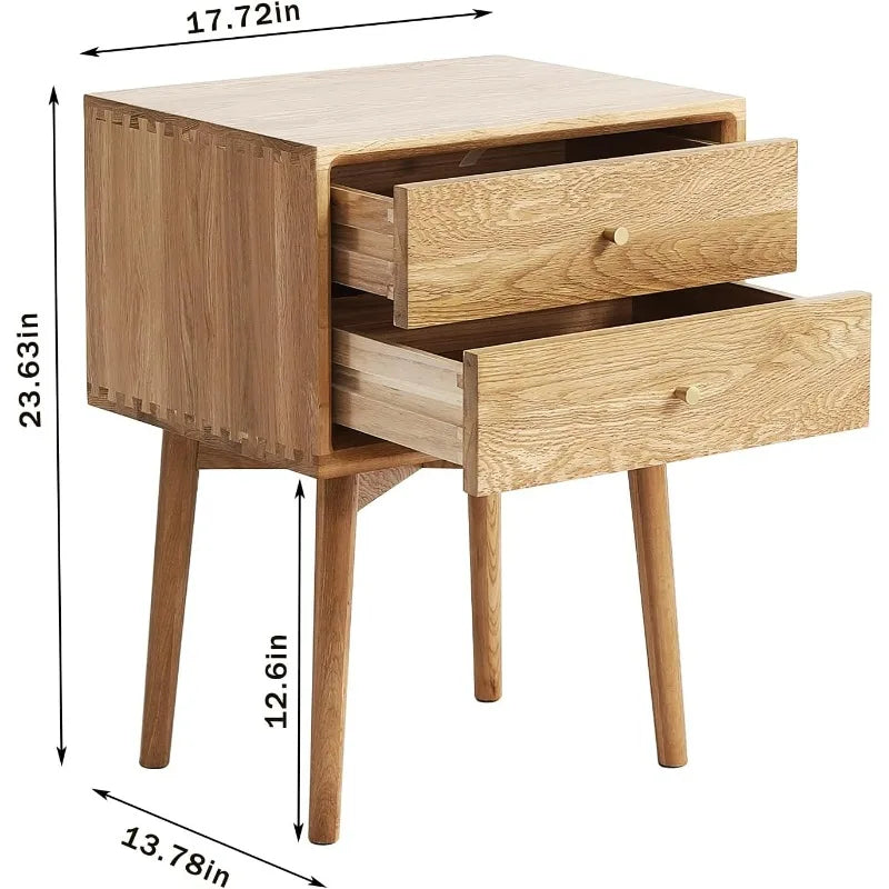 Bedside Table Solid Wood