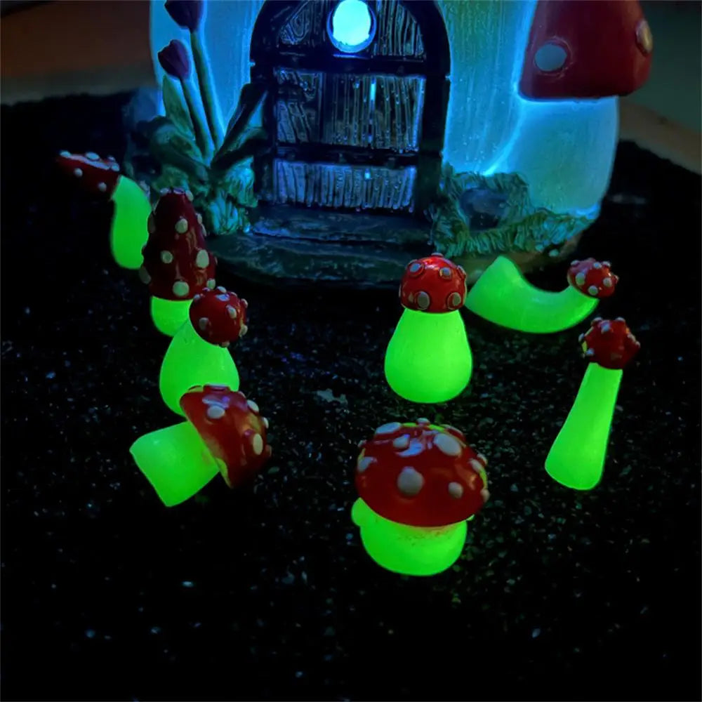 Mini Luminous Mushroom  Landscape Ornaments