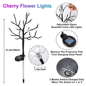 Outdoor Solar Flower Light for Garden Decoration