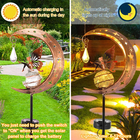 Fairy Moon Solar Light Lawn Outdoor Ornament