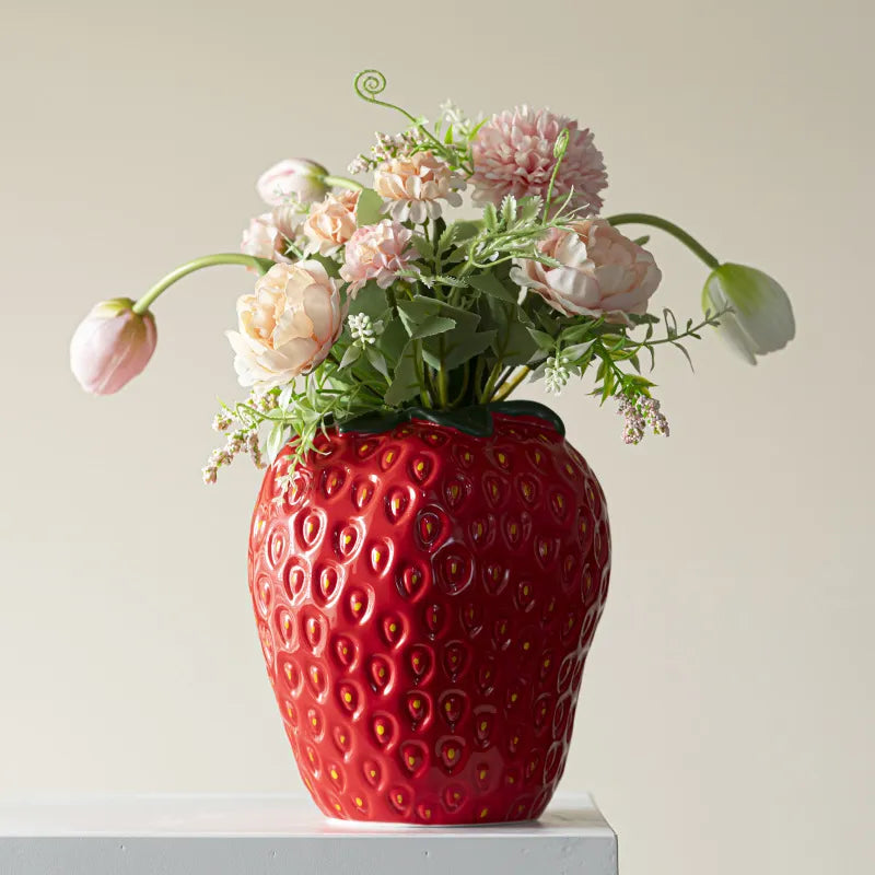 Strawberry Vase Ceramic Vase