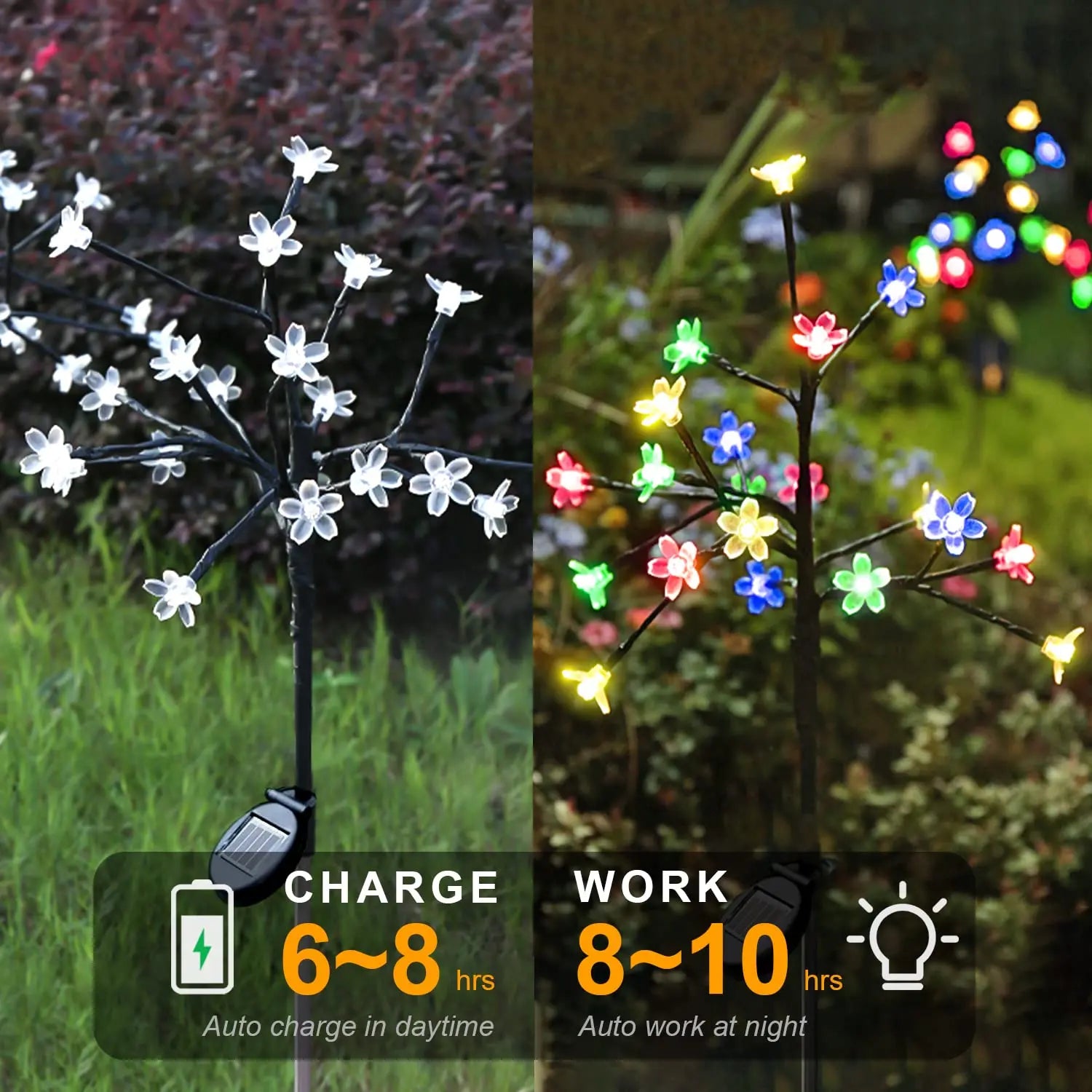 Outdoor Solar Flower Light for Garden Decoration