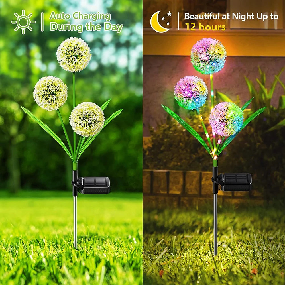 Solar Dandelion Flower Light Outdoor