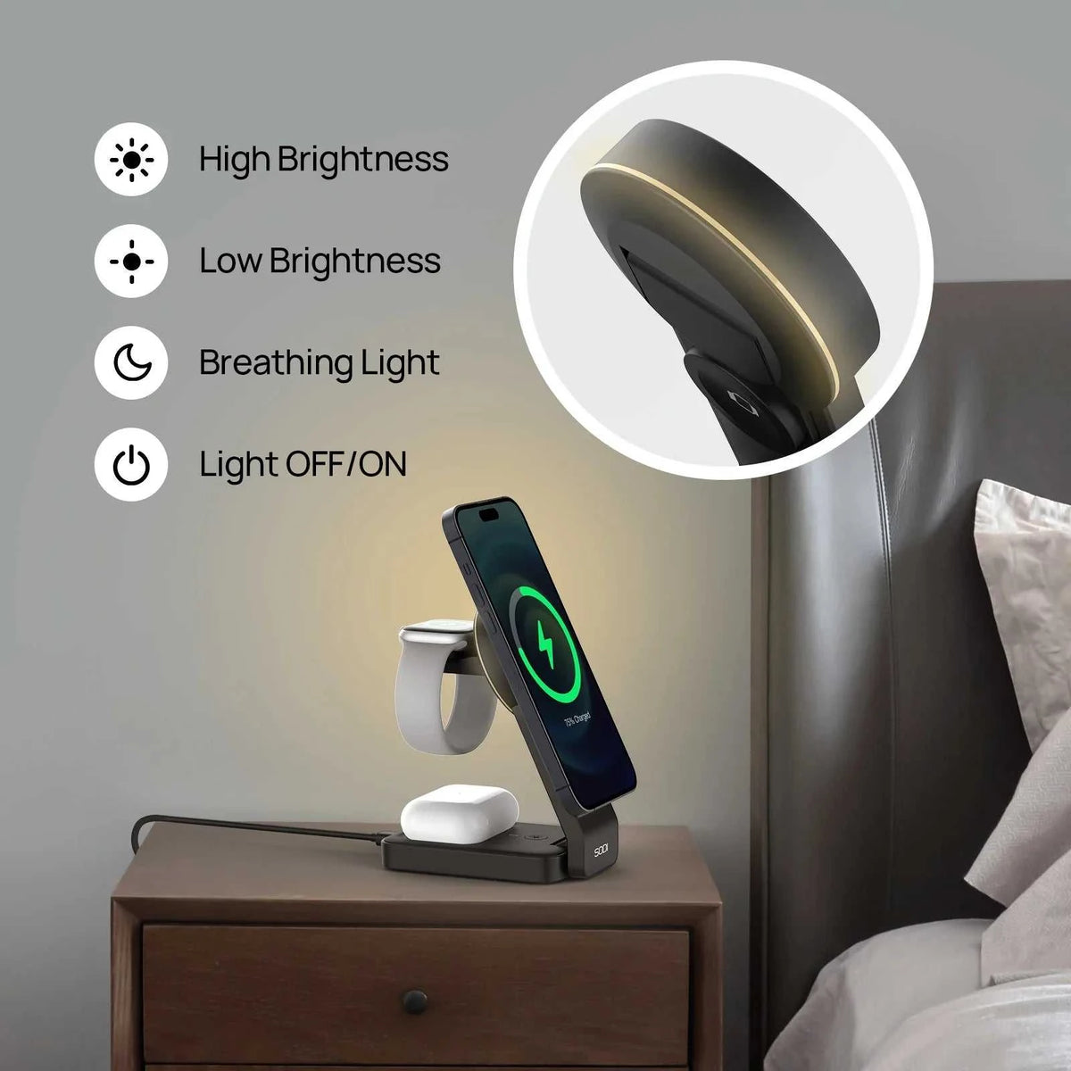 Wireless Stand for Multi-Device Charging