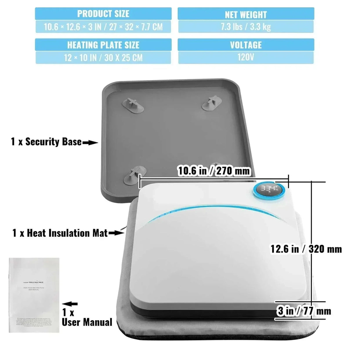 2nd Gen Mini Heat Press 