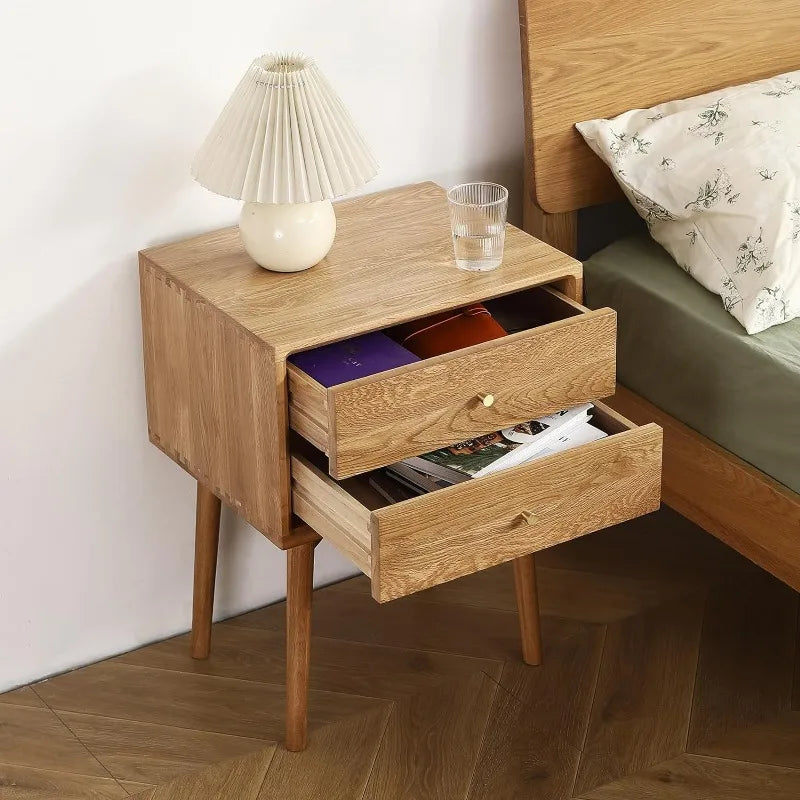 Bedside Table Solid Wood