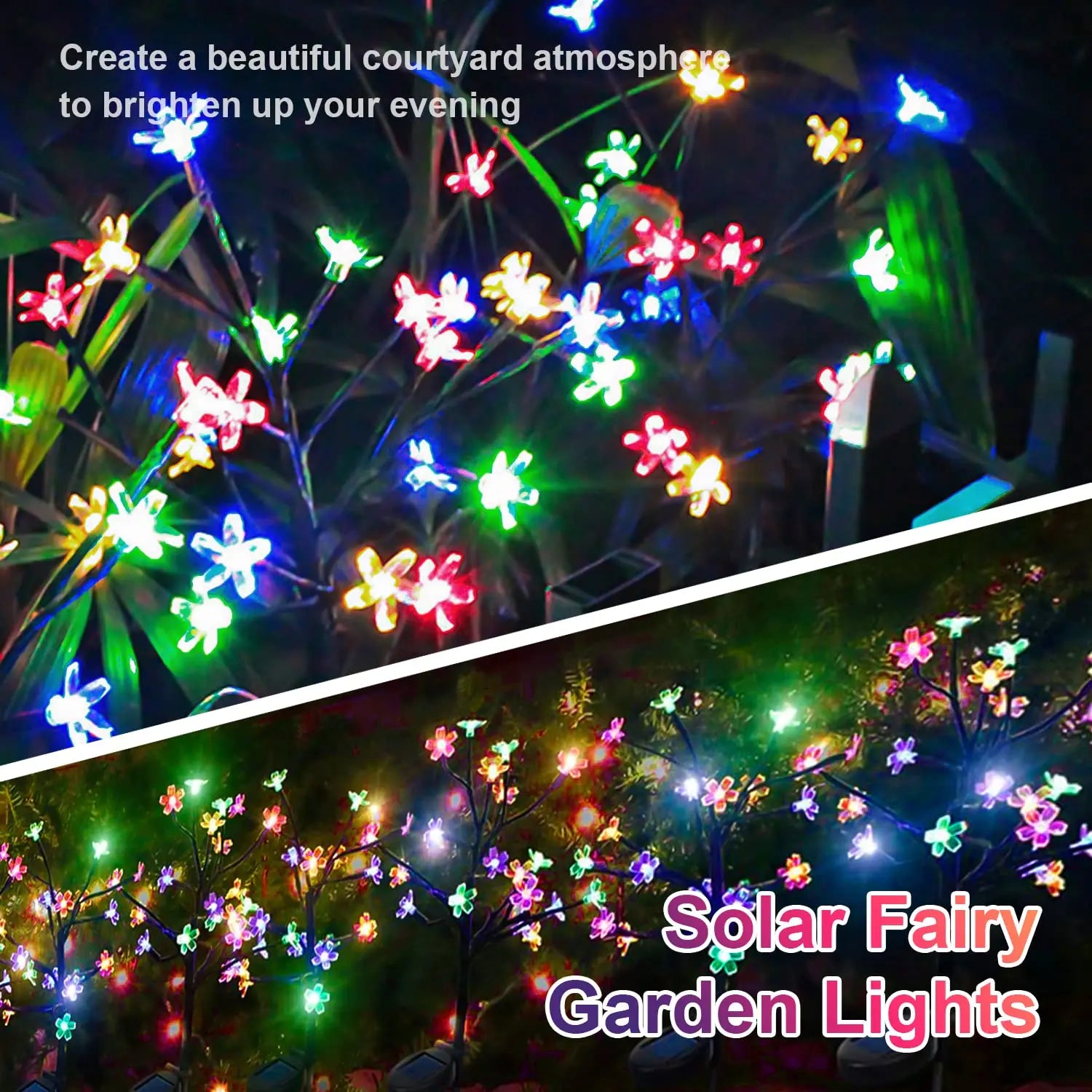 Outdoor Solar Flower Light for Garden Decoration