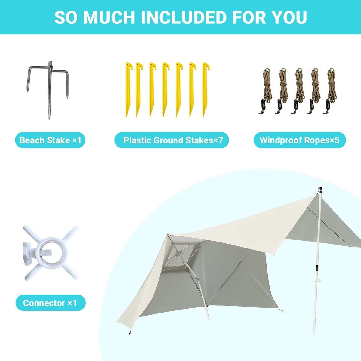 Beach Umbrella Tent