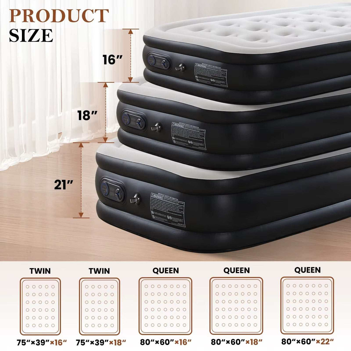 Queen Size Double Height 