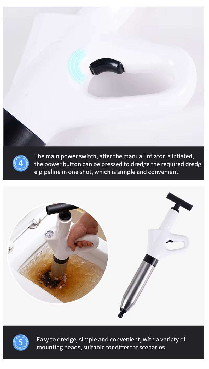 High-Pressure Stainless Steel Toilet Pipe Dredger